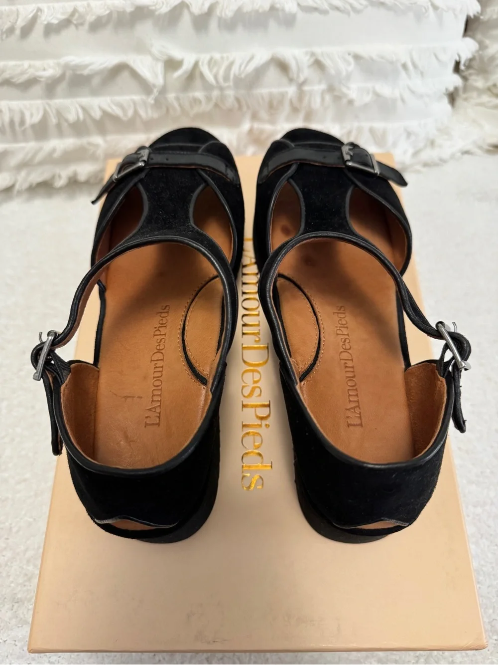 L'Amour des Pieds 'Audric' Platform T-Strap Sandal (Women)